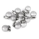 10pcs Hose Clamp Cars Motorcycle Fuel Line Jubilee Petrol Pupe Clips Garden DIY Tools - RnR Galore