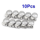10pcs Hose Clamp Cars Motorcycle Fuel Line Jubilee Petrol Pupe Clips Garden DIY Tools - RnR Galore