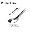 10pcs Stainless Steel Flat Bottom Spoon Household Kitchen Dining Soup Spoon Set - RnR Galore