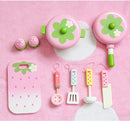 11 Pieces Kids Wooden Kitchen Play Set - RnR Galore