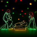 1.12M Christmas Lights Motif 552 LED Rope Light Outdoor Decoration Jingle Jollys - RnR Galore