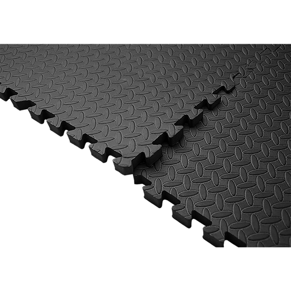 12 Tiles EVA Rubber Foam Gym Mat 60x60cm – 2.5cm Thick Fitness Flooring Set - RnR Galore