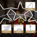 1.25M Christmas Lights Motif 560 LED Rope Light Outdoor Decoration Jingle Jollys - RnR Galore