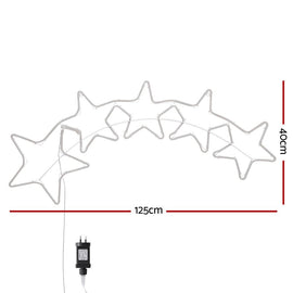 1.25M Christmas Lights Motif 560 LED Rope Light Outdoor Decoration Jingle Jollys - RnR Galore