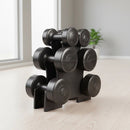 12kg Dumbbell Weights Set with Rack for Home Gym Training - RnR Galore
