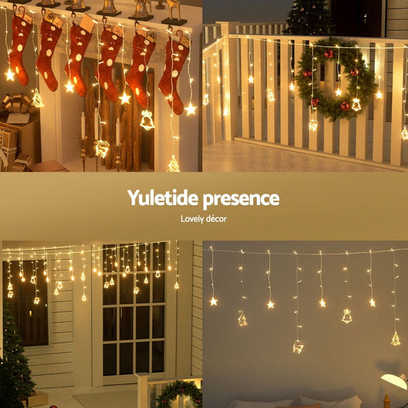 138 LED 3M Christmas Lights Icicle Light Warm White Jingle Jollys - RnR Galore