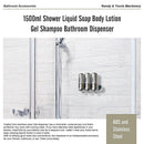 1500ml Shower Liquid Soap Body Lotion Gel Shampoo Bathroom Dispenser - RnR Galore
