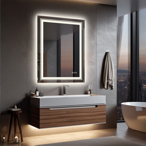 1510x780mm LED Bathroom Mirror Anti - fog Illuminated - RnR Galore