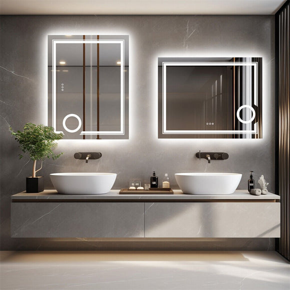 1510x780mm LED Bathroom Mirror Anti - fog Illuminated - RnR Galore