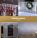 160 LED 6M Christmas Lights Icicle Light Solar Cold Jingle Jollys - RnR Galore