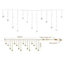 160 LED 6M Christmas Lights Icicle Light Solar Cold Jingle Jollys - RnR Galore