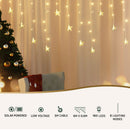 160 LED 6M Christmas Lights Icicle Light Solar Warm Jingle Jollys - RnR Galore