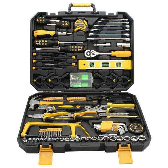 168 - Piece Ultimate Hand Tool Kit - Comprehensive Household & Auto Repair Set with Socket Wrenches, Pliers, Screwdrivers & Portable Storage Case - RnR Galore
