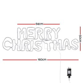 1.6M Christmas Lights Motif 360 LED Rope Light Outdoor Decoration Jingle Jollys - RnR Galore