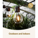 17m Solar Festoon Lights Outdoor LED String Light Christmas Decorations Party - RnR Galore
