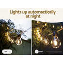 17m Solar Festoon Lights Outdoor LED String Light Christmas Decorations Party - RnR Galore
