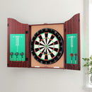 18" Dartboard Cabinet Set Professional Dartboard Wood Classic Game Party Sport - RnR Galore