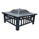 18" Square Metal Fire Pit Outdoor Heater - RnR Galore