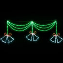 1.8M Christmas Lights 288 LED Bell Motif Light Decorations Jingle Jollys - RnR Galore