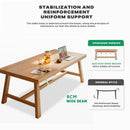 1.8M Solid Wood Dining Table Square Dining Table Dining Table Kitchen Furniture - RnR Galore