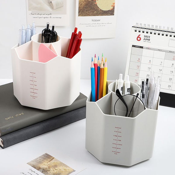 1pc 360 - Degree Spinning Organizers, Desktop Storage Stationery Supplies, for Office, School, Art Supply, Kids - RnR Galore