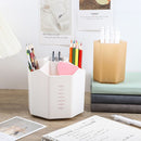 1pc 360 Rotating Plastic Desk Pen Organizer ， Dual - Purpose Art Supply Pencil Cup for Office, School, Home - RnR Galore