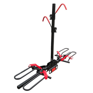 2 Bicycle Bike Rack Rear Car Carrier 2" Hitch Mount Platform Foldable - RnR Galore