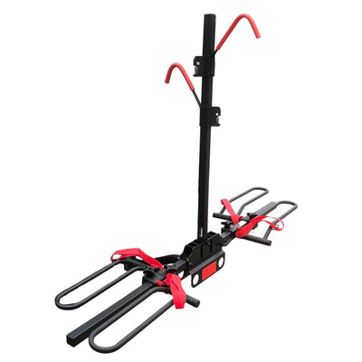 2 Bicycle Bike Rack Rear Car Carrier 2" Hitch Mount Platform Foldable - RnR Galore