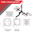 2 Bike Rack for Car SUV Rear Bicycle Holder Carrier Hitch Mount Platform Holder - RnR Galore