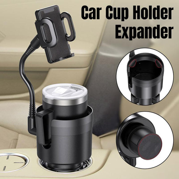 2 in 1 Car Phone Holder and Cup Holder Drink Organiser Water Bottle Holder - RnR Galore