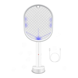 2 in 1 Rechargeable Mosquito Swatter - Electronic Fly Insect Bug Zapper Racket - RnR Galore