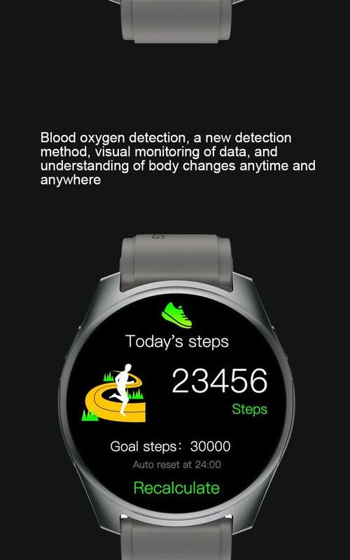 2 - in - 1 Smartwatch /Earphones & Charging Dock | 4GB MP3, Health Tracker | Titanium Grey | World’s First Patented - RnR Galore