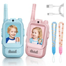 2 - Pack Mini Wireless Video Intercom Set for Children(Blue & Pink) - Educational and Interactive Dual - Frequency Walkie Talkie Toy for Playtime - RnR Galore