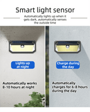 2 - Pack Solar Motion Sensor Wall Light(416 - Bead LED) - 3 Lighting Modes, IP64 Waterproof, Three - Sided Wide - Angle Lighting for Outdoor Security and Garden Lighting - RnR Galore