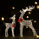 2 PCS Christmas Lights 170 LED Fairy Light Reindeer Decorations Jingle Jollys - RnR Galore