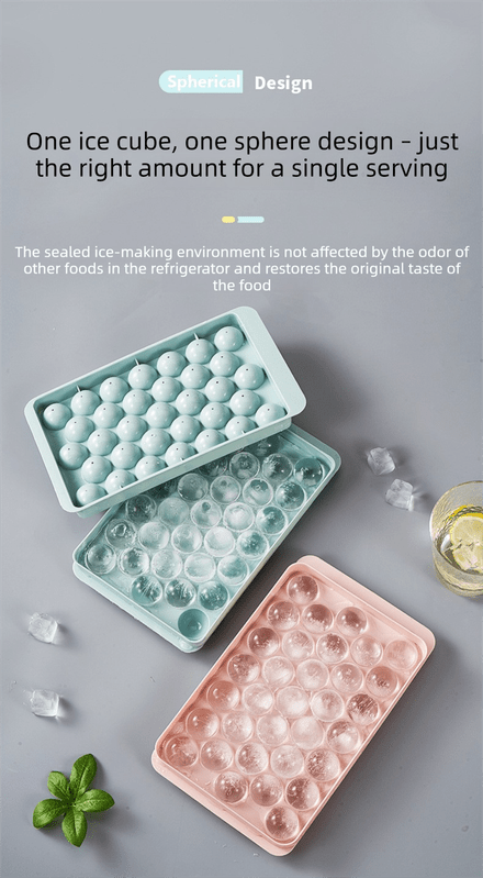 2 PCS Large Diamond Ice Cube Trays with Lids 4 Cavity Geometric Sphere Ice Ball Maker Mould Stackable Hard Plastic for Whiskey Cocktails Pink - RnR Galore