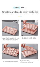 2 PCS Round Ice Cube Trays with Lids 14 Cavity Sphere Ice Ball Maker Mould Stackable Hard Plastic Easy Release for Whiskey Cocktails Blue - RnR Galore