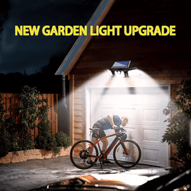 (2 - piece set)74 LED solar sensor lights with motion sensors, 3 - level brightness mode outdoor wall lights, suitable for front doors, courtyards, garages, and terraces - RnR Galore