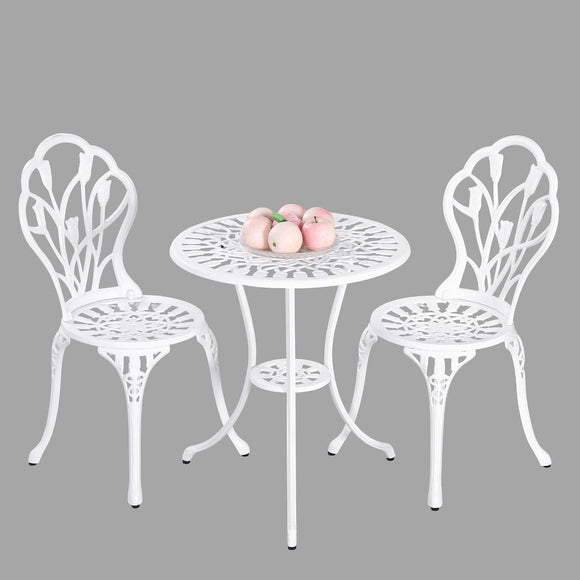 2 Seater Dominique Cast Aluminium Bistro Set - RnR Galore
