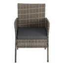 2 Seater PE Rattan Outdoor Furniture Chat Set - Mixed Grey - RnR Galore