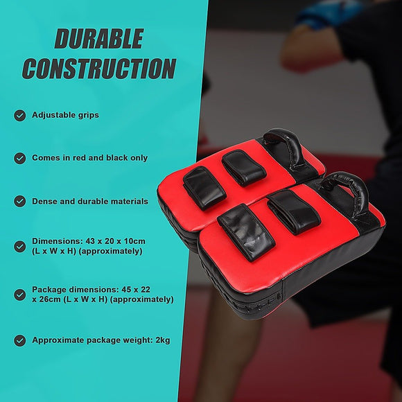 2 x Thai Boxing Punch Focus Pad Mitts Training Strike Shields Set - RnR Galore