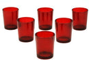 20 Pack Red Glass Votive Tealight Candle Holders House Party Centerpiece Xmas Wedding Decor Glass Candlestick Party Decorations Bridal Valentines Event - RnR Galore