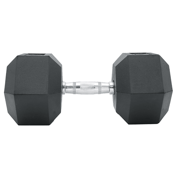 20KG Commercial Rubber Hex Dumbbell Gym Weight - RnR Galore
