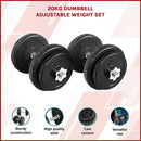 20KG Dumbbell Adjustable Weight Set - RnR Galore