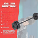20kg Dumbbell Set Home Gym Fitness Exercise Weights Bar Plate - RnR Galore
