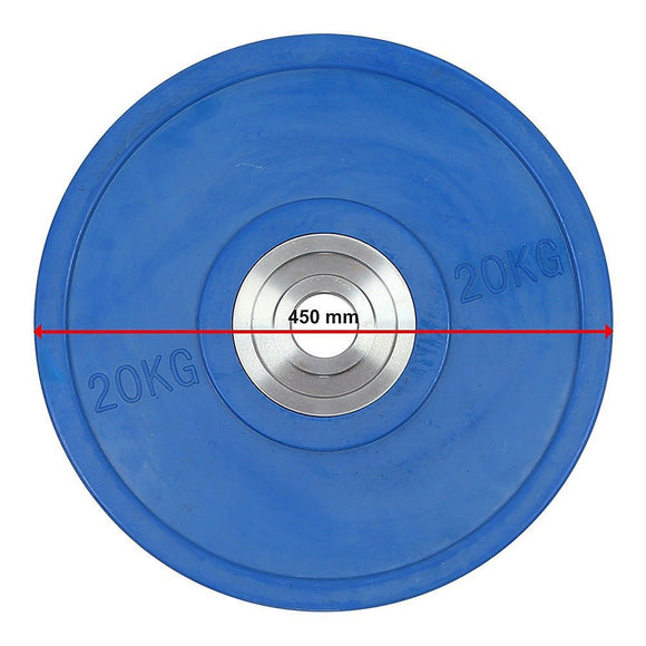 20KG PRO Olympic Rubber Bumper Weight Plate - RnR Galore