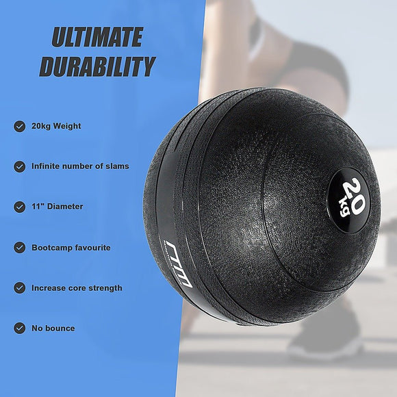 20kg Slam Ball No Bounce Crossfit Fitness MMA Boxing BootCamp - RnR Galore