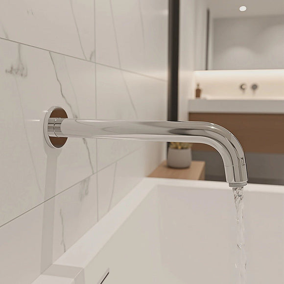 220mm Bath Spout in Polished Chrome Finish - RnR Galore