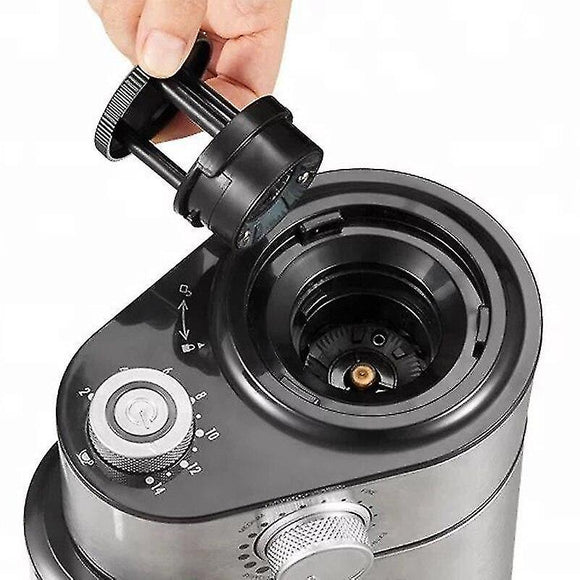 220V Flat Wheel Electric Burr Coffee Grinder Machine - High Efficiency Mill - RnR Galore