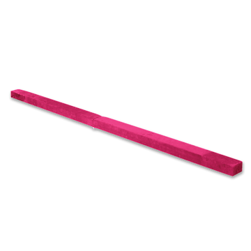 2.2m Gymnastics Folding Balance Beam Pink Synthetic Suede - RnR Galore